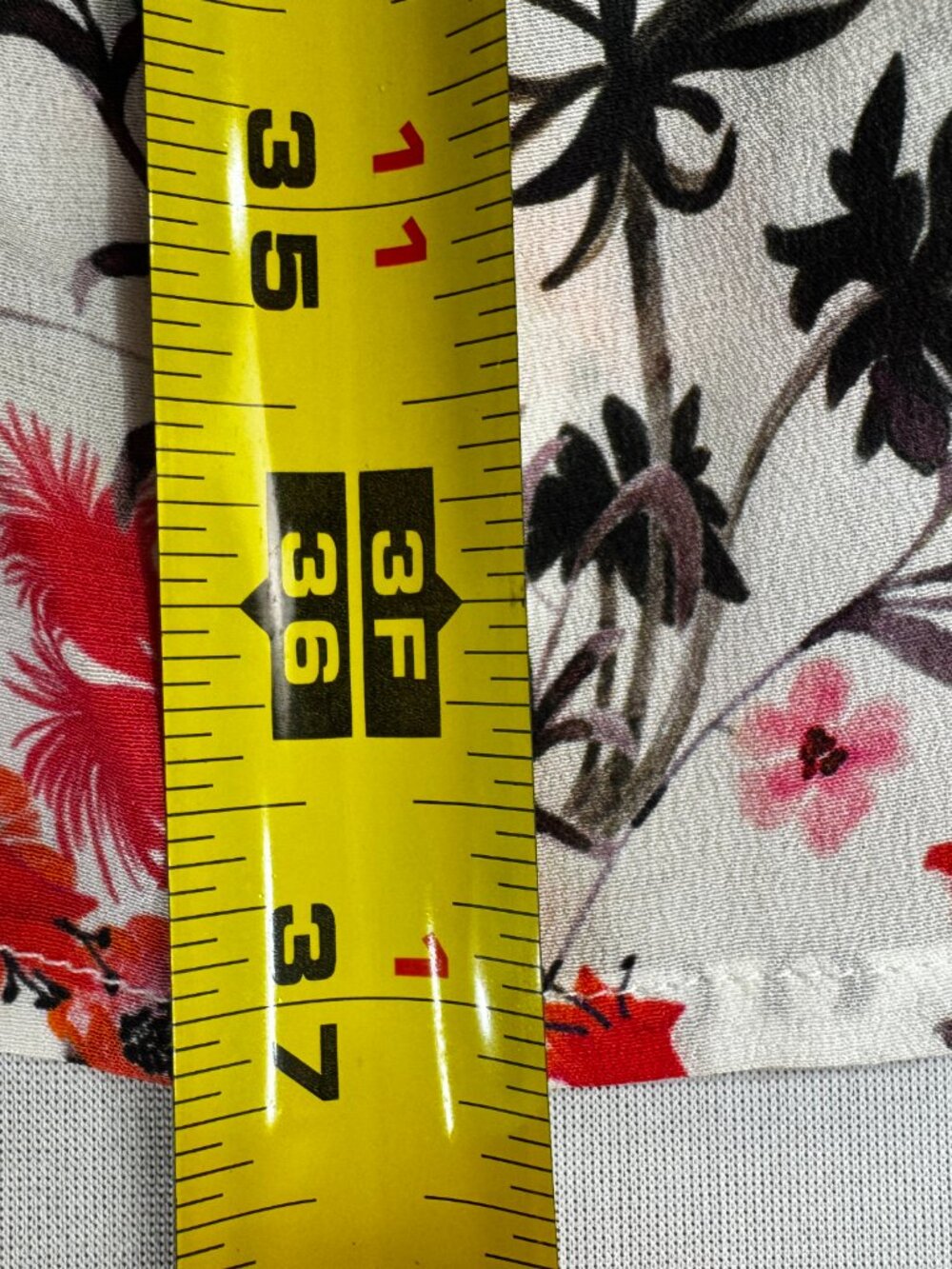 SALONI Silk Floral Button Front Knee Length Dress White, Black & Pink Sz 10 - Picture 11 of 16